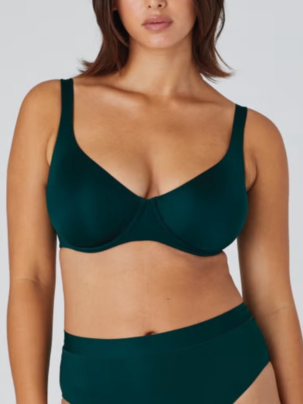 Cuup 36D The Scoop Emerald Jade Green Bra